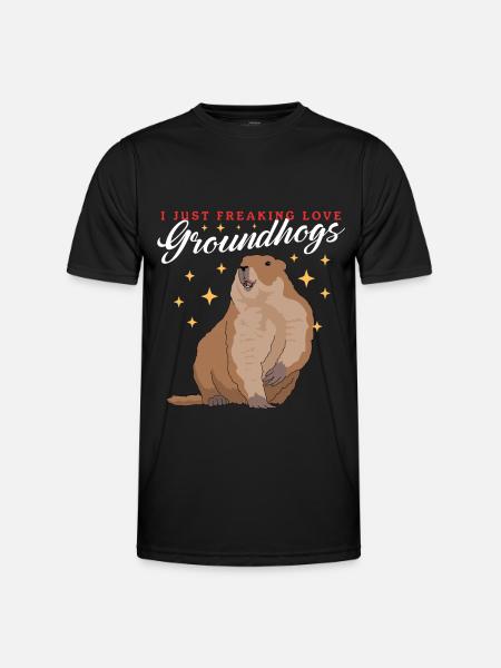 Groundhog Munggen Mankai Groundhog Gift - Men's Functional T-Shirt - black