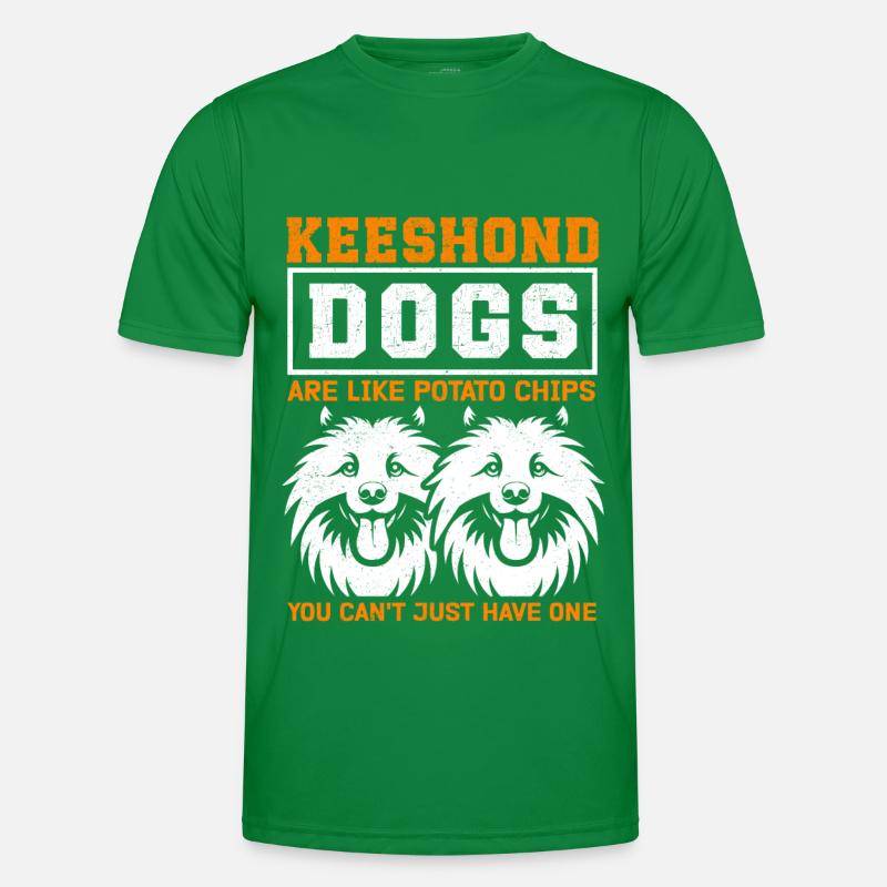 Keeshond Wolfspitz Hund Hundebesitzer Geschenk Männer Funktions-T-Shirt