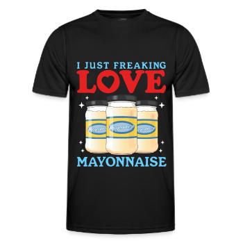 Mayo Mayonnaise Gift - Men's Functional T-Shirt - black - Front - AI Model Male 178 dark (178cm)