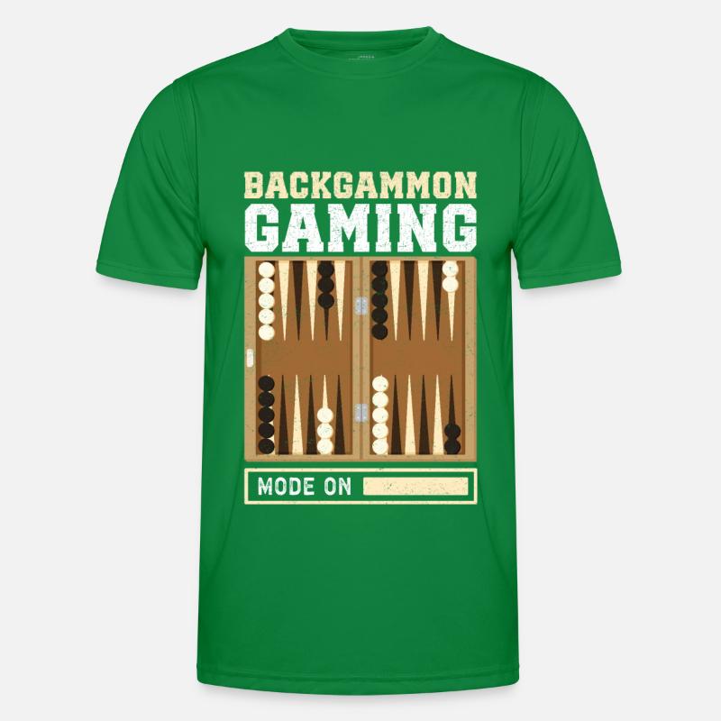 Backgammon Board Game Backgammon Player Gift Men's Functional T-Shirt