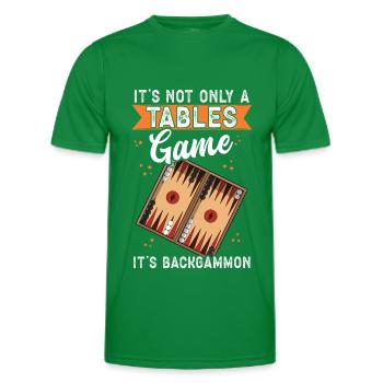 Backgammon Brettspiel Backgammon Spiel Geschenk - Männer Funktions-T-Shirt - Kelly Green - Vorne - AI Model Male 178 dark (178cm)