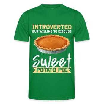Tarte aux patates douces pâtisserie cadeau - T-shirt sport Homme - vert - Devant - AI Model Male 178 dark (178cm)