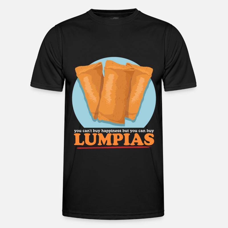 Lumpia Spring Rolls Loempia Gift - Men's Functional T-Shirt - black
