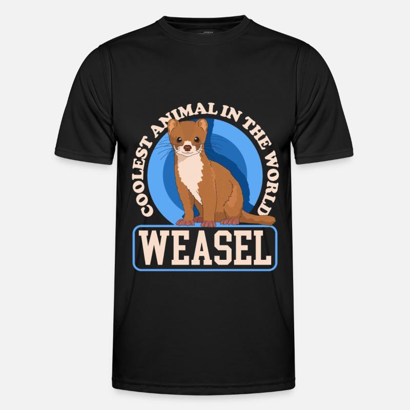 Weasel Mouse Weasel Hermännchen Gift - Men's Functional T-Shirt - black