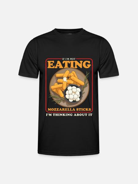 Mozzarella Sticks Cheese Lover Gift - Men's Functional T-Shirt - black