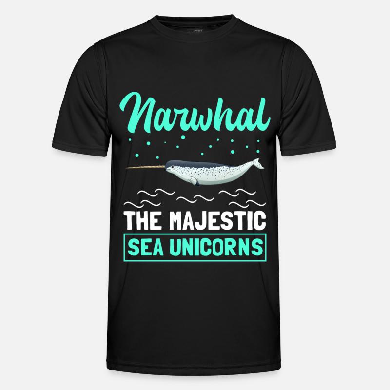 Narwal Wal Narwale Wale Narwhal Geschenk Männer Funktions-T-Shirt