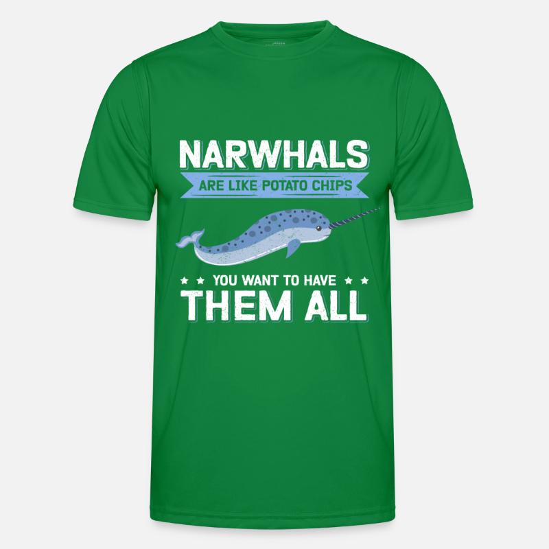 Narwal Wal | Narwale Wale Narwhal Geschenk Männer Funktions-T-Shirt