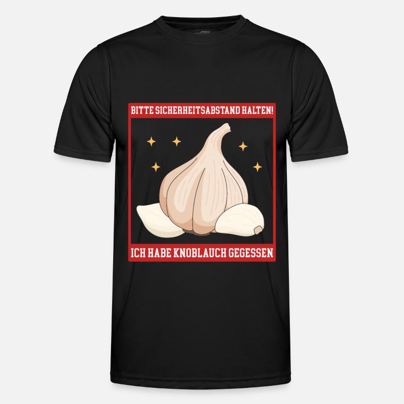 Garlic Garlic Clove Gift - Men's Functional T-Shirt - black