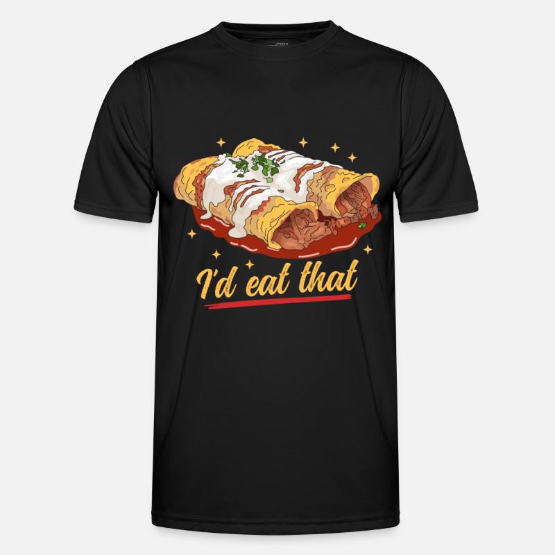 Enchilada mexikanisches Essen Enchiladas Geschenk - Männer Funktions-T-Shirt - Schwarz
