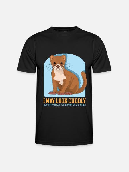 Wiesel Mauswiesel Kleinwiesel Geschenk - Männer Funktions-T-Shirt - Schwarz