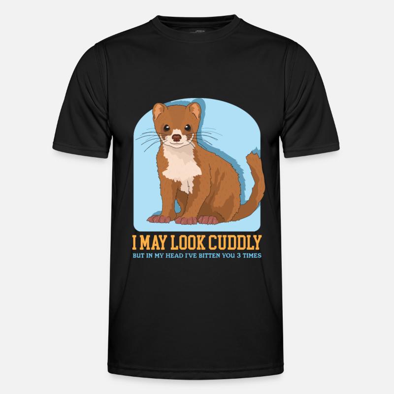 Cadeau de petite belette de souris belette T-shirt sport Homme