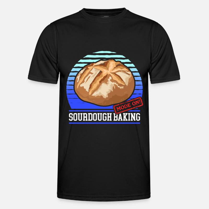 Sauerteigbrot Sauerteig Brote Geschenk - Männer Funktions-T-Shirt - Schwarz