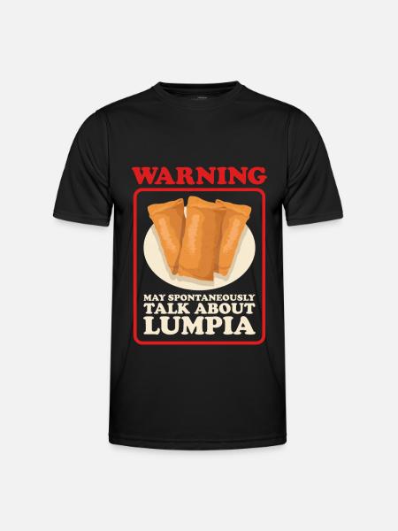 Lumpia Loempia Spring Roll Gift - Men's Functional T-Shirt - black