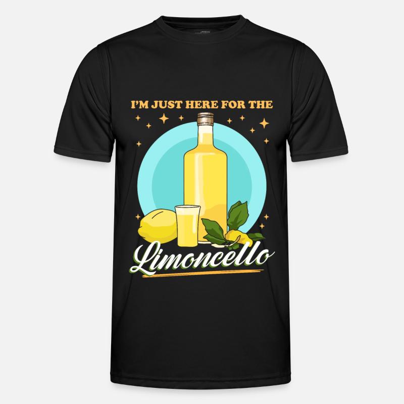 Limoncello Lemon Liqueur Gift - Men's Functional T-Shirt - black