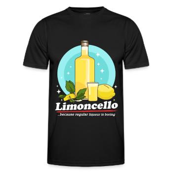 Limoncello Lemons Limoncellos Liqueur Gift - Men's Functional T-Shirt - black - Front - AI Model Male 178 dark (178cm)