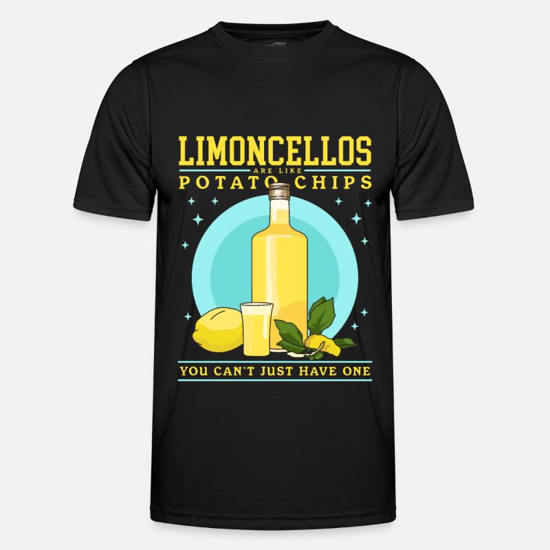 Limoncello Limoncellos | Lemon Liqueur Gift - Men's Functional T-Shirt - black