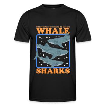 Whale Shark Whale Shark Whale Sharks Gift - Men's Functional T-Shirt - black - Front - AI Model Male 178 dark (178cm)