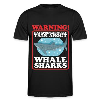 Whale Shark Whale Shark Gift - Men's Functional T-Shirt - black - Front - AI Model Male 178 dark (178cm)