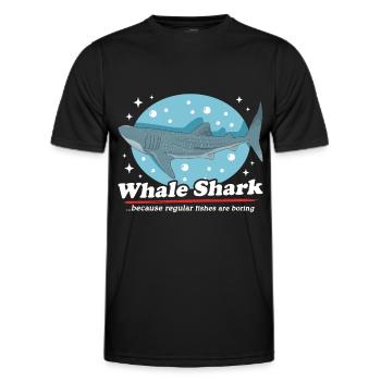 Whale Shark Whale Sharks | cool whale shark gift - Men's Functional T-Shirt - black - Front - AI Model Male 178 dark (178cm)