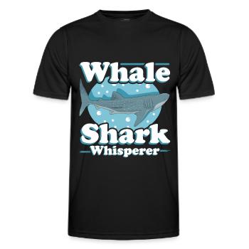 Whale Shark Whale Sharks | cool whale sharks gift - Men's Functional T-Shirt - black - Front - AI Model Male 178 dark (178cm)
