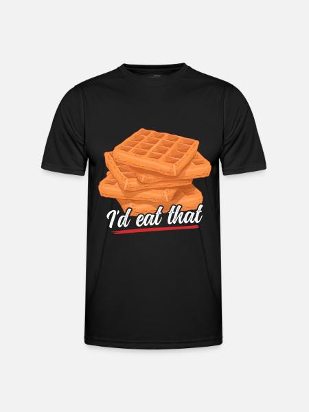Waffles Waffle Lover Waffle Gift - Men's Functional T-Shirt - black