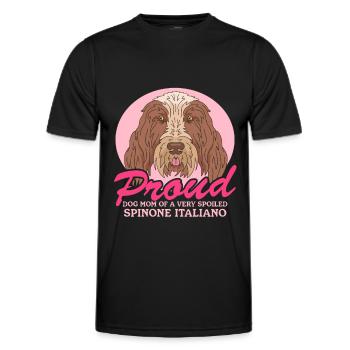 Spinone Italiano Mom Gift - Men's Functional T-Shirt - black - Front - AI Model Male 178 dark (178cm)