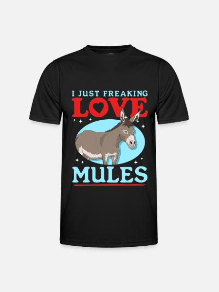 mule mule mule gift - Men's Functional T-Shirt - black