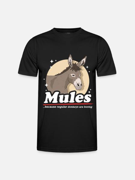 Mule Muli Mule Mule Gift - Men's Functional T-Shirt - black