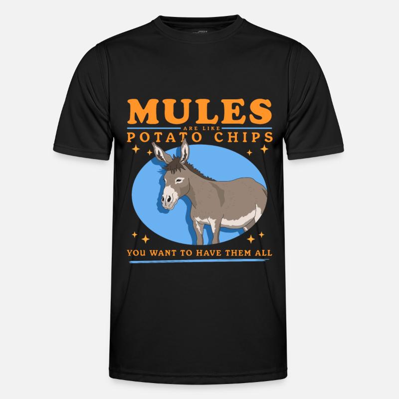 Maultier Muli Maultiere Maulesel Geschenk - Männer Funktions-T-Shirt - Schwarz