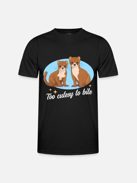 Weasel Mouse Weasel Hermännchen Gift - Men's Functional T-Shirt - black