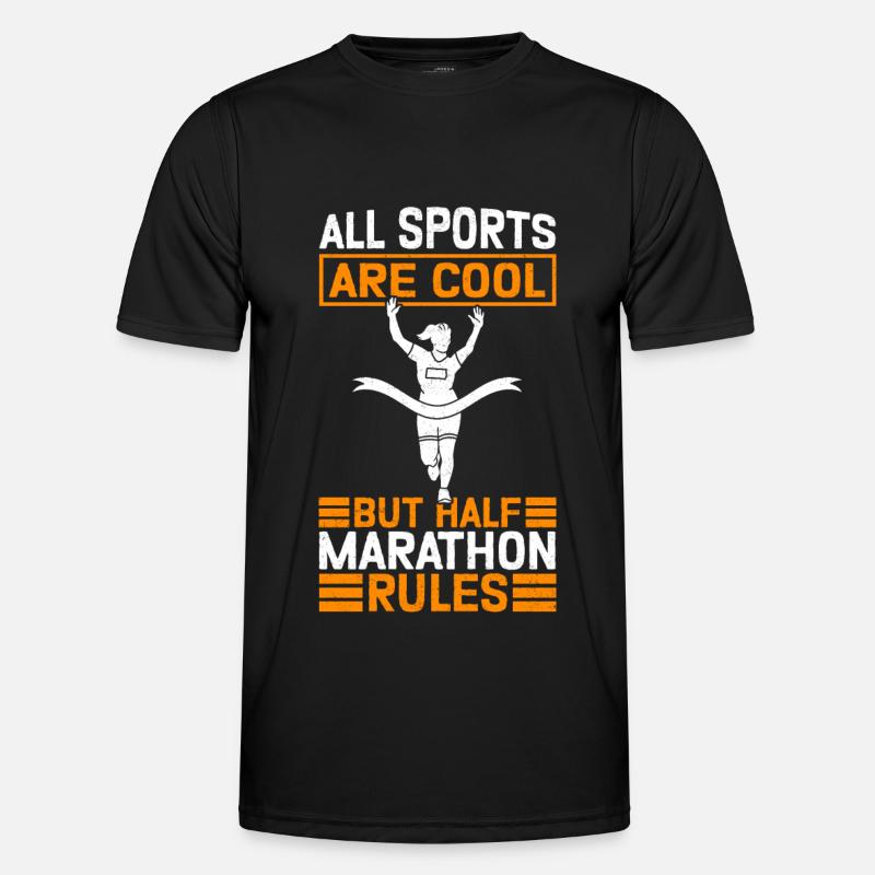 Halbmarathon Halb-Marathon Geschenk Männer Funktions-T-Shirt