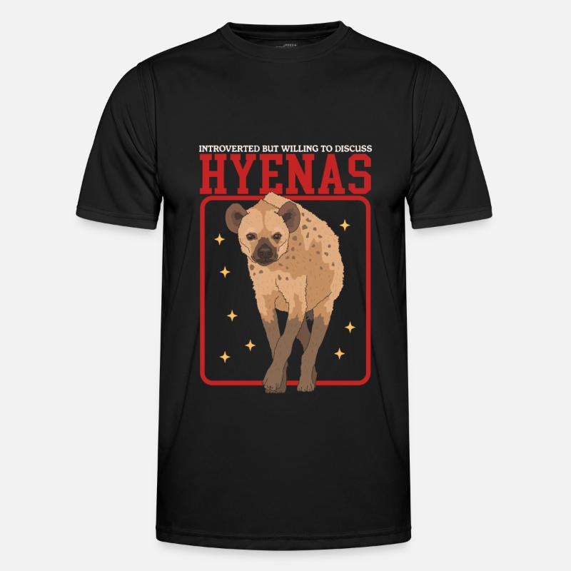 Hyäne Tüpfelhyäne Hyänen Geschenk Männer Funktions-T-Shirt