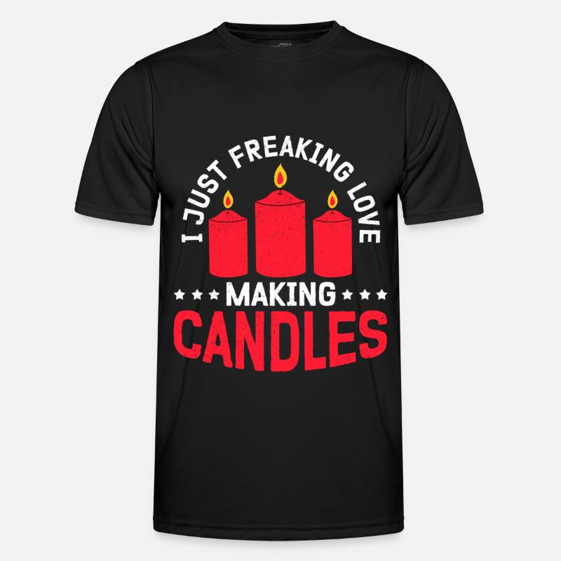 Bougies Candle Maker Candle Maker Cadeau T-shirt sport Homme