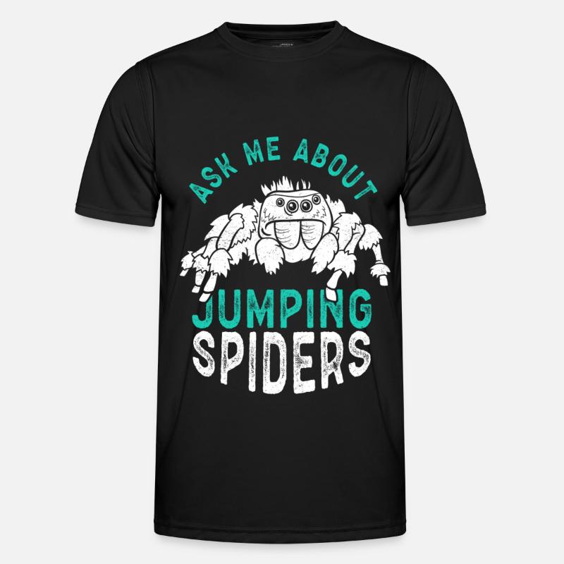 Jumping Spider Jumping Spider Gift - Men's Functional T-Shirt - black