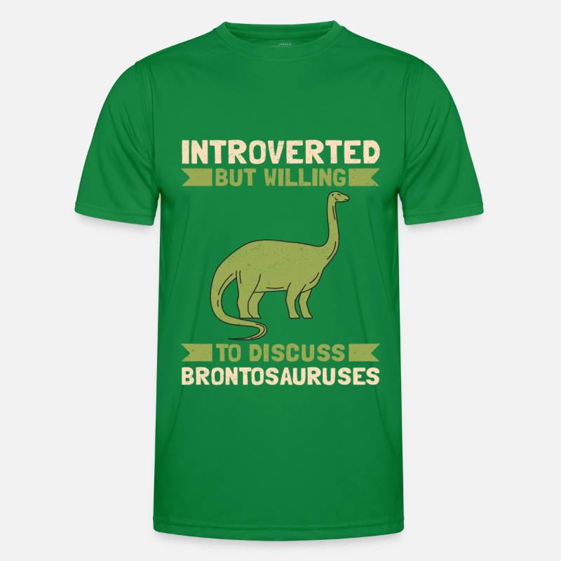 Brontosaurus Dino Gift Men's Functional T-Shirt