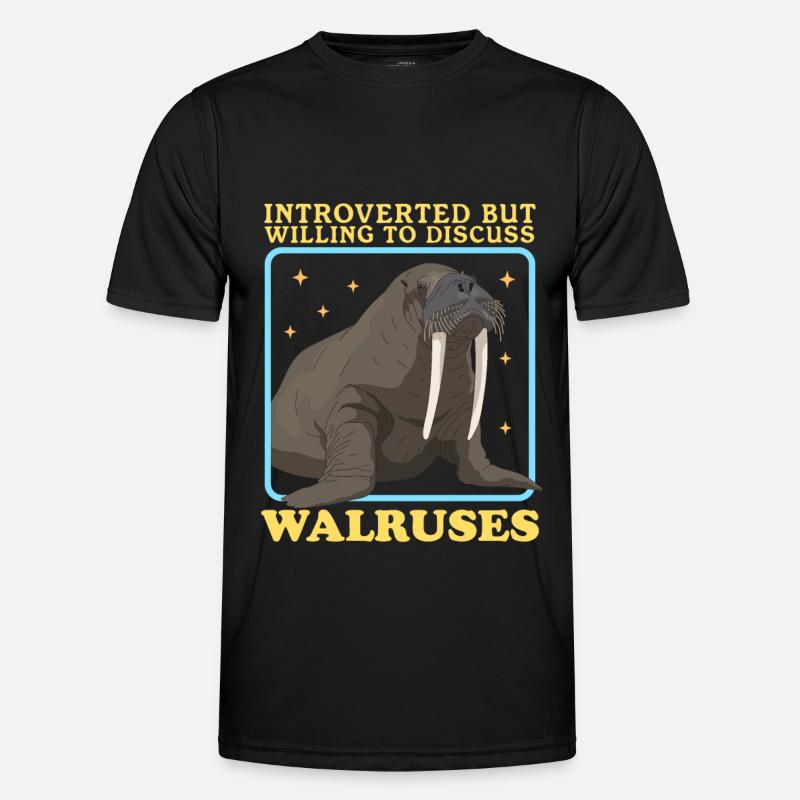 Walross Walrus Walroß Walrosse Geschenk Männer Funktions-T-Shirt