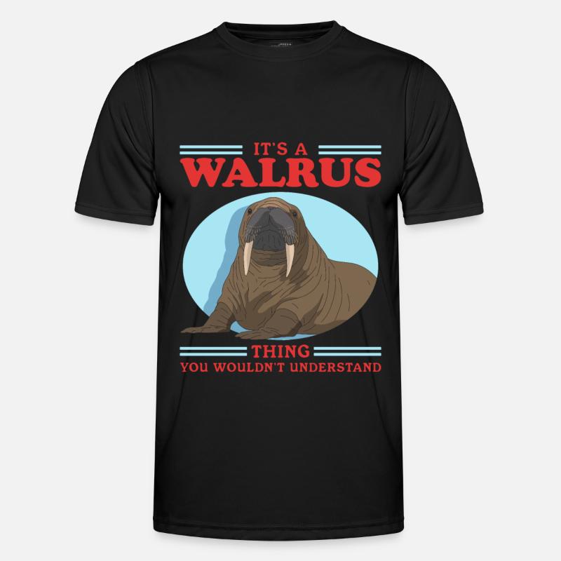 Walrus Walrus Walrus Walrus Gift - Men's Functional T-Shirt - black