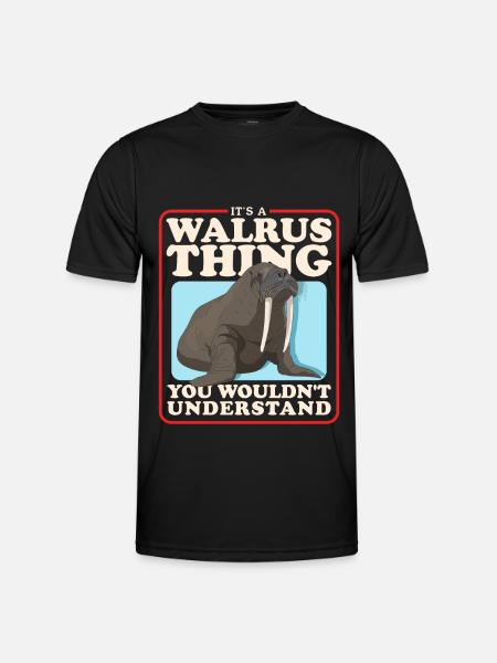 Walrus Walrus Gift - Men's Functional T-Shirt - black