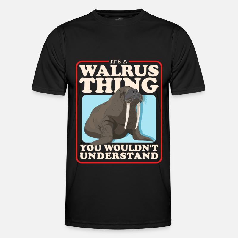 Walrus Walrus Gift - Men's Functional T-Shirt - black