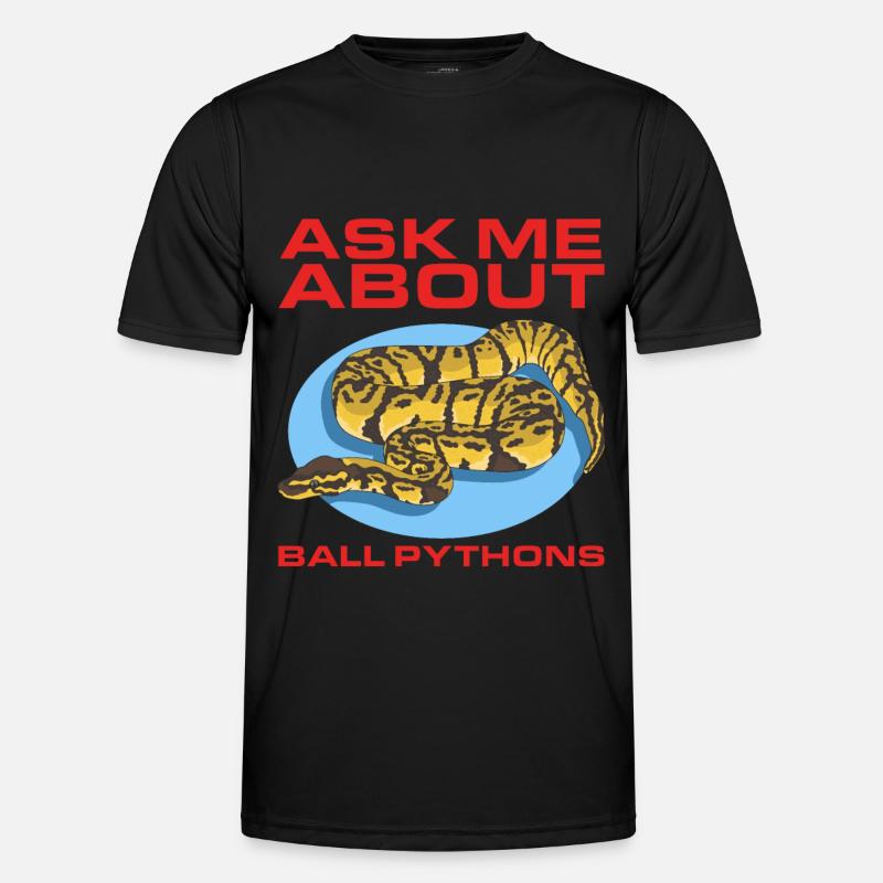 Königspython Python Schlange Geschenke - Männer Funktions-T-Shirt - Schwarz