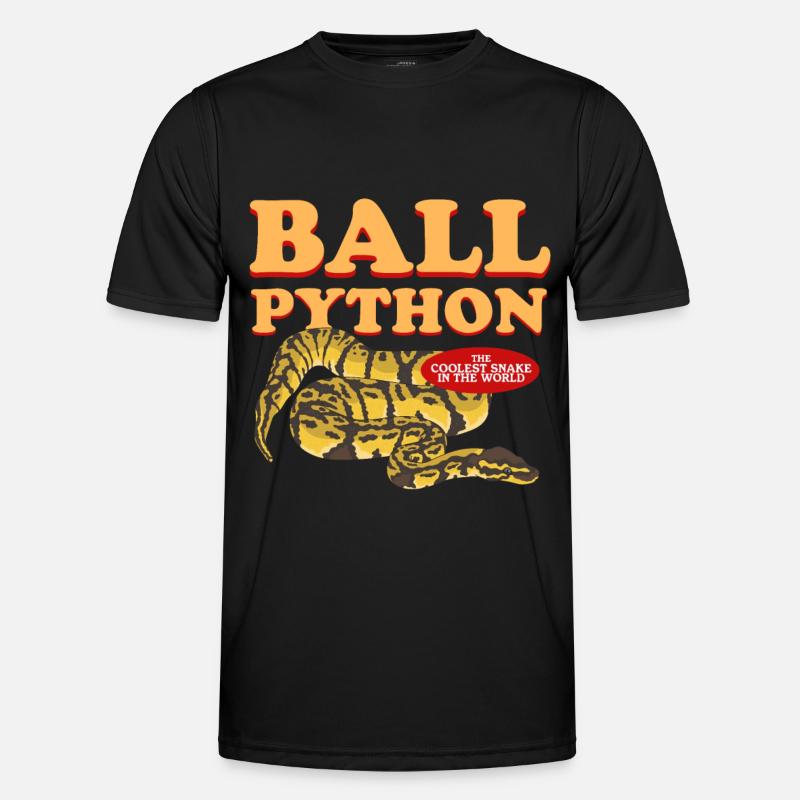 Roi Python Python Serpents Cadeau - T-shirt sport Homme - noir