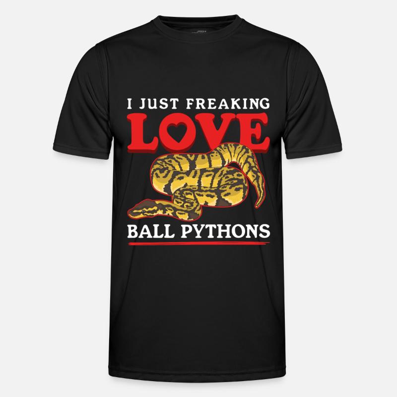 Königspython Schlangen Python Geschenke - Männer Funktions-T-Shirt - Schwarz