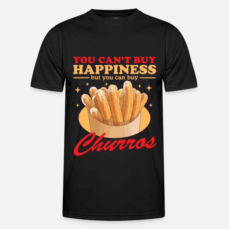 Churro Bäcker Churros Geschenke - Männer Funktions-T-Shirt - Schwarz