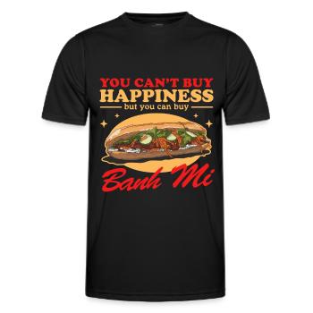 Bánh Mì Banh Mi Sandwiches Geschenke - Männer Funktions-T-Shirt - Schwarz - Vorne - AI Model Male 178 dark (178cm)