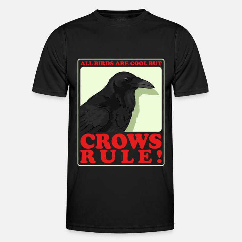 Crows Ravens Birds Gift - Men's Functional T-Shirt - black