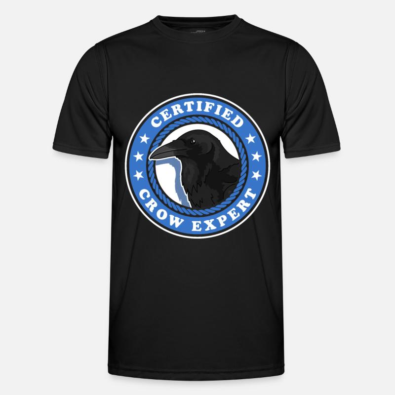 Crows Expert Raven Birds Gift - Men's Functional T-Shirt - black