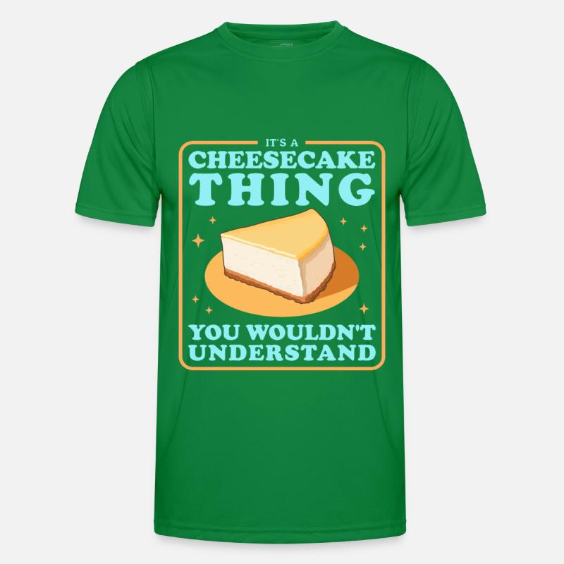 Käsekuchen Cheesecake Geschenke Männer Funktions-T-Shirt