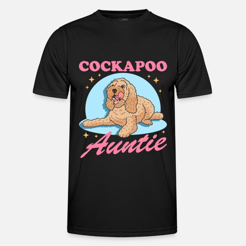 Cockapoo Aunt Dog Lover Gift - Men's Functional T-Shirt - black
