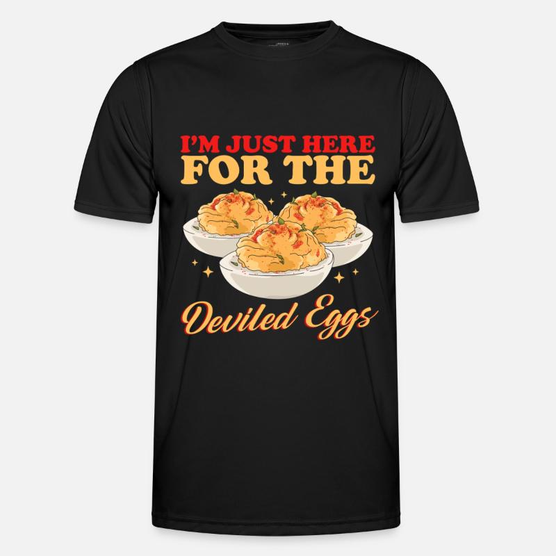 Gefüllte Eier Stuffed Deviled Eggs Geschenk Männer Funktions-T-Shirt