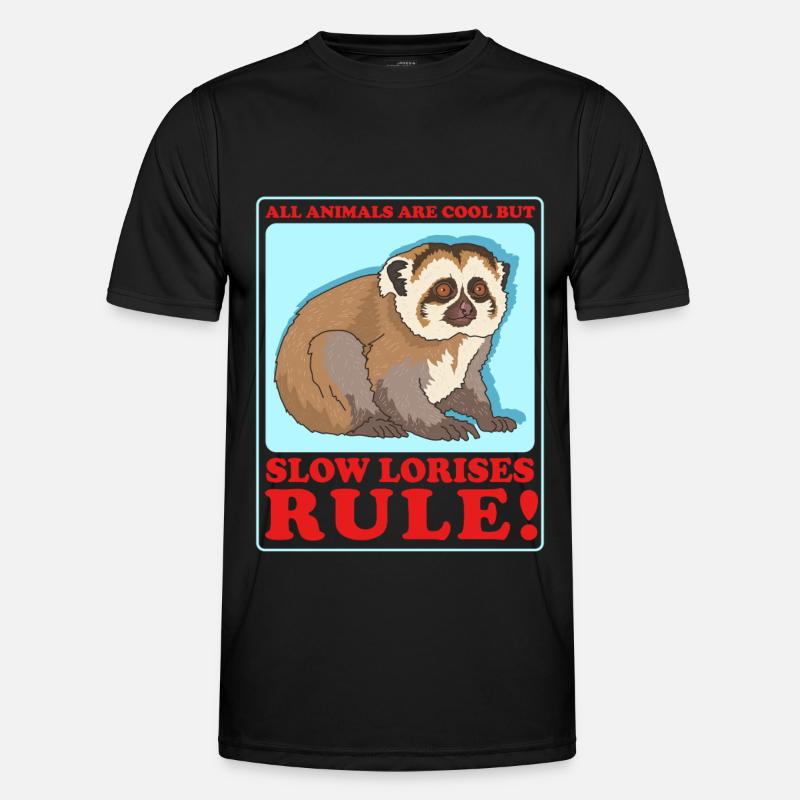 Plumploris Slow Lorises Geschenk Männer Funktions-T-Shirt